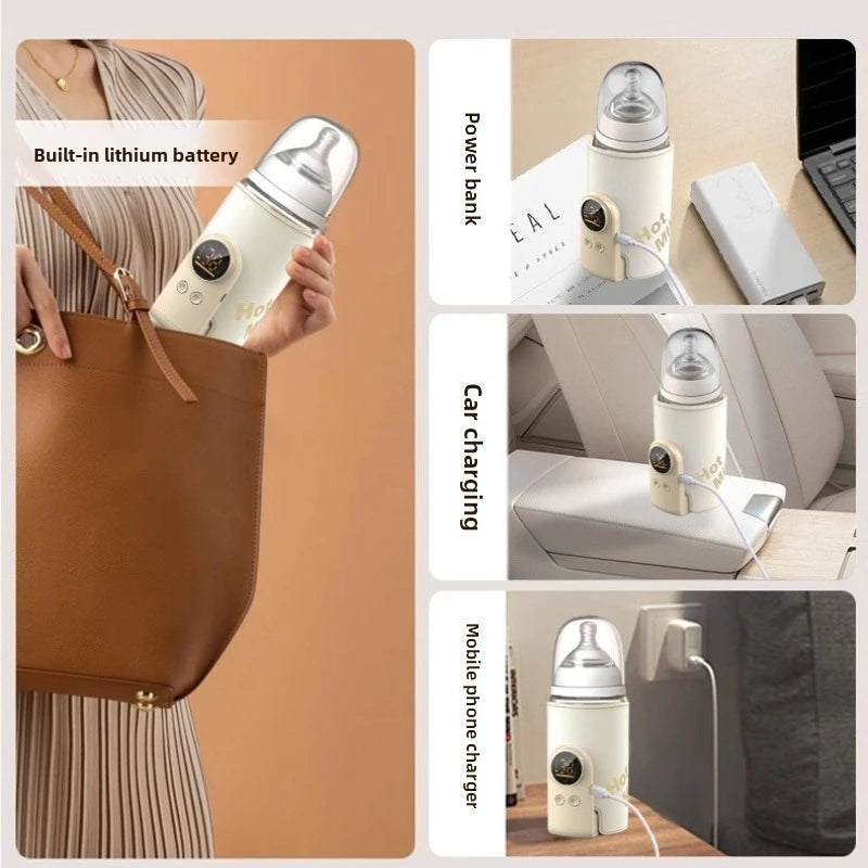 6000mAh Baby Bottle Warmer 6 Heat Level Multifunction Breast Milk Warmer Accurate Temperature Control Baby Bottle Heat