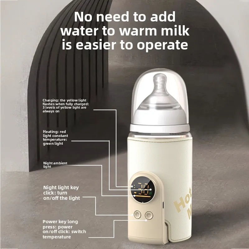 6000mAh Baby Bottle Warmer 6 Heat Level Multifunction Breast Milk Warmer Accurate Temperature Control Baby Bottle Heat